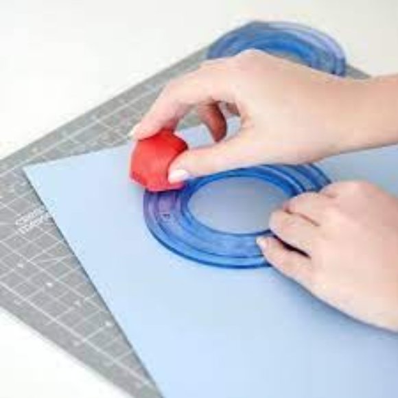 Creative Memories Jumbo Circle Hexagon Pentagon Custom Cutting System Retired - Picture 5 of 5